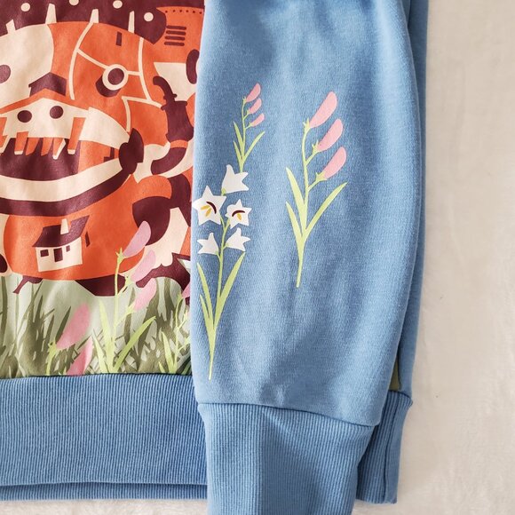Studio Ghibli's Howl's Moving Castle Graphic Sweatshirt Unisex Med NWT Hot Topic - Picture 5 of 7